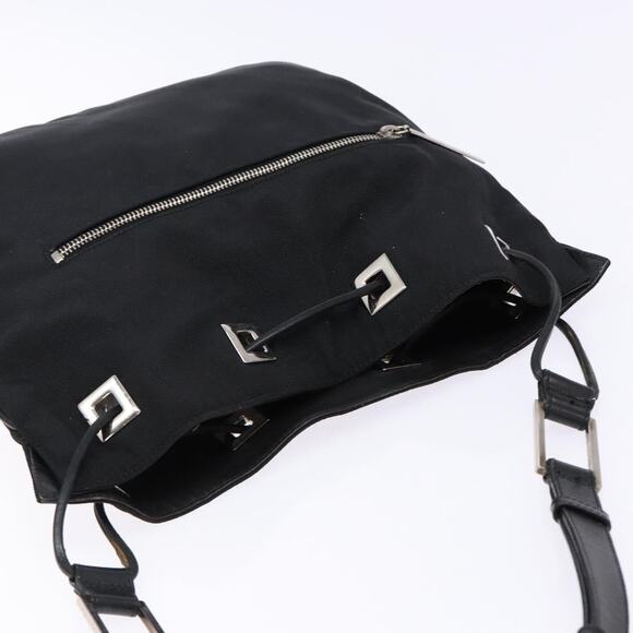 GUCCI Shoulder Bag Canvas Black Silver 001 001 - Picture 6 of 16